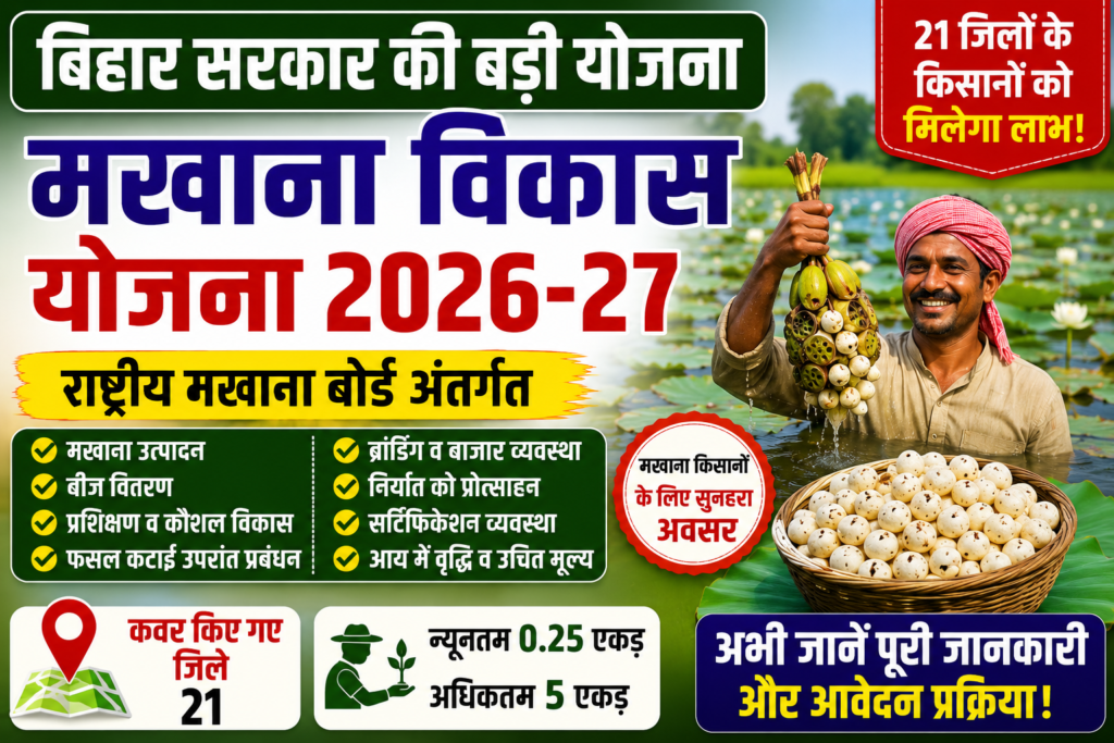 Bihar Makhana Vikas Yojana 2026